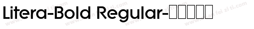 Litera-Bold Regular字体转换